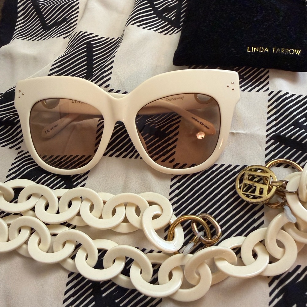 Authentic Linda Farrow “Dunaway” Sunglasses